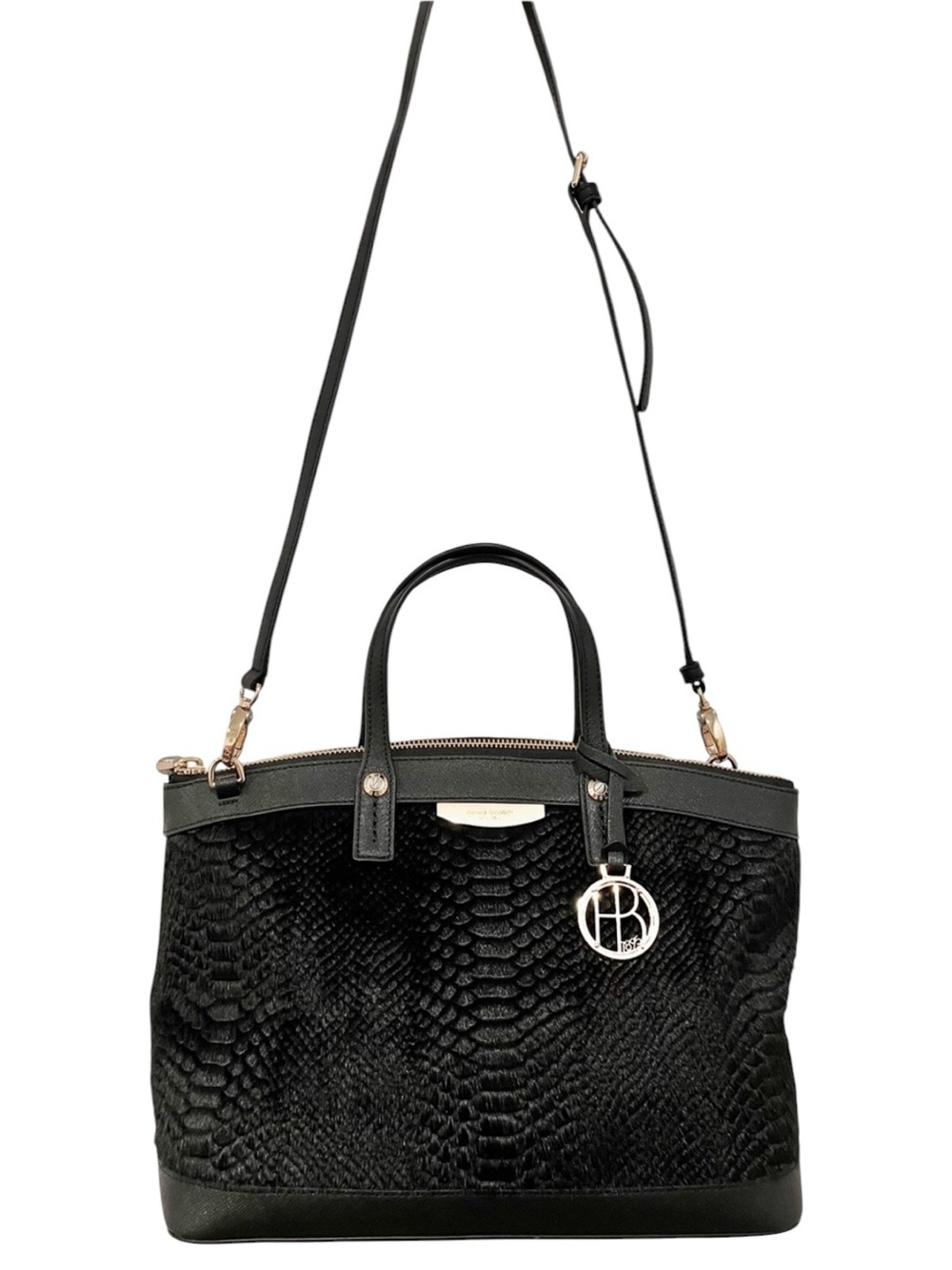 Henri Bendel West 57th Calf Hair & Saffiano Leather Crossbody/Satchel NWOT